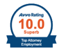 AVVO Rating 10.0 Superb Top Attorney Employment